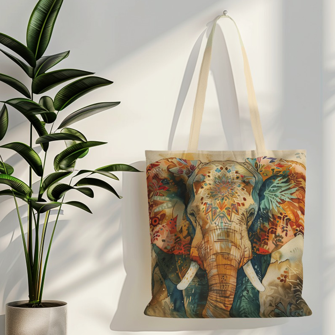 Tote Bag - Animals of India - Elephant