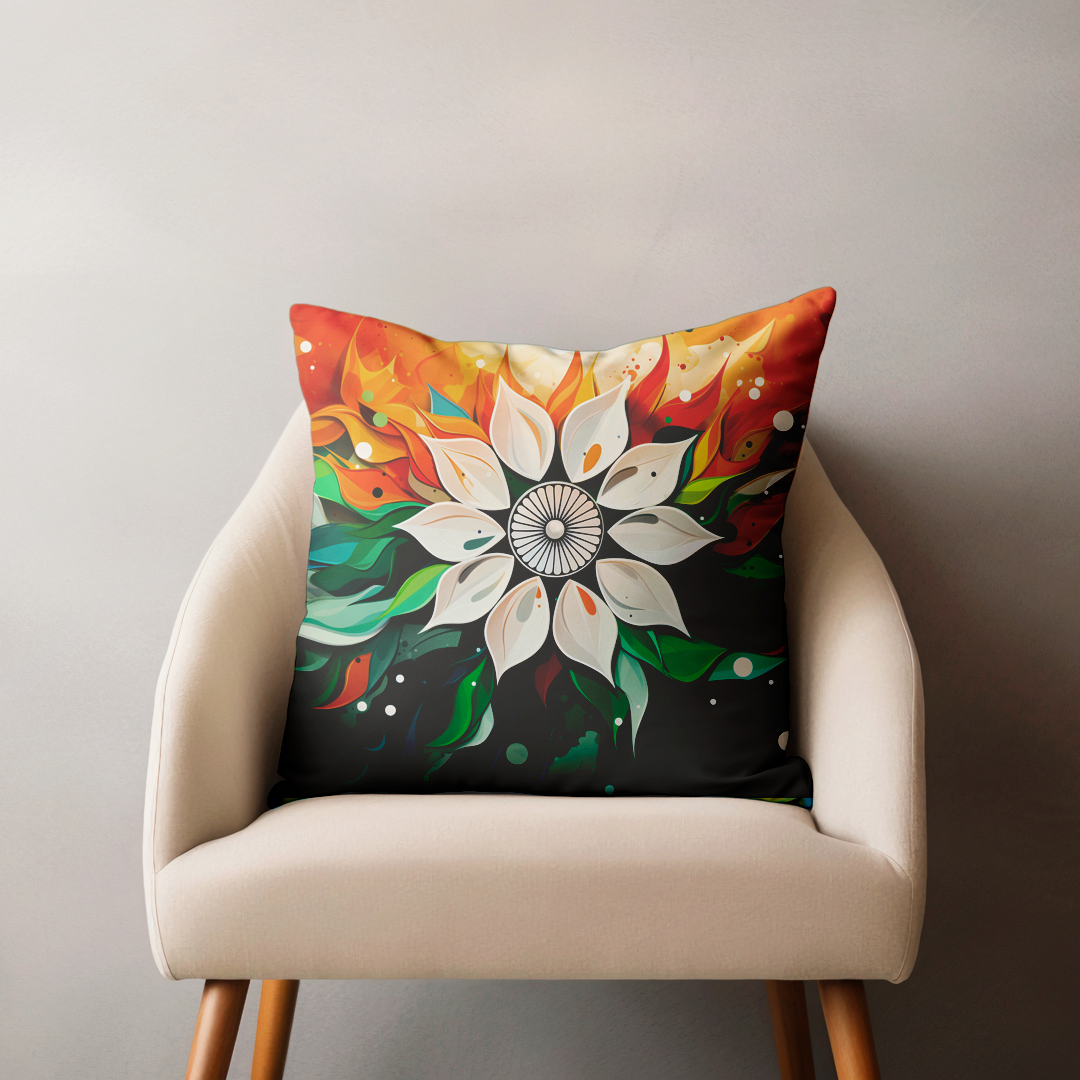 Colros of Patritotism Cushion Cover