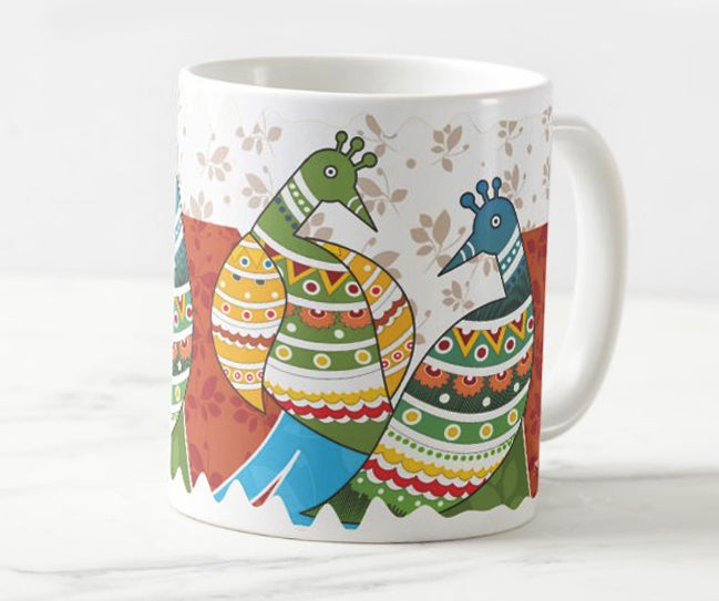 Madhubani Folk Art Coffee Mug