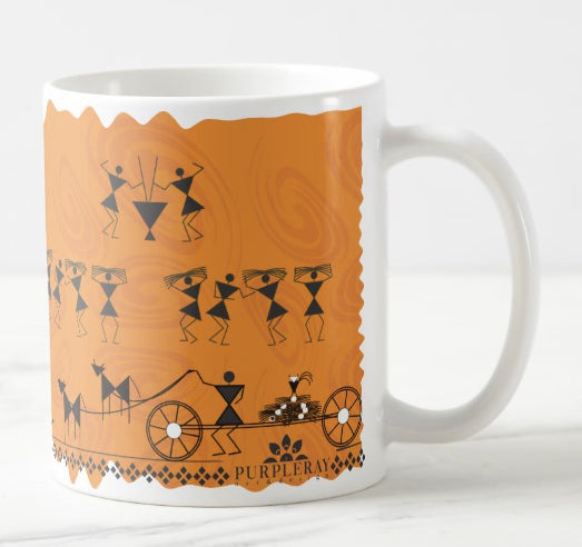 Warli Folk Art Coffee Mug