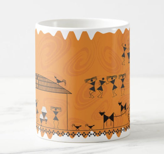 Warli Folk Art Coffee Mug