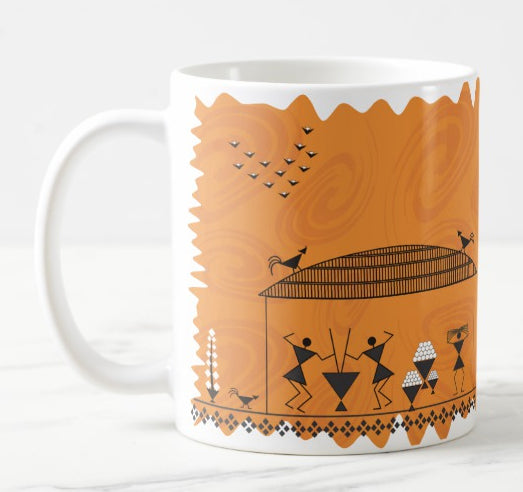 Warli Folk Art Coffee Mug