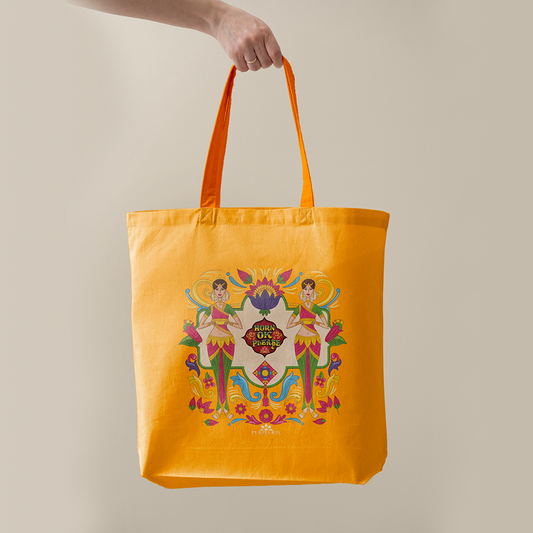 Indian Ladies Truck Art Tote Bag
