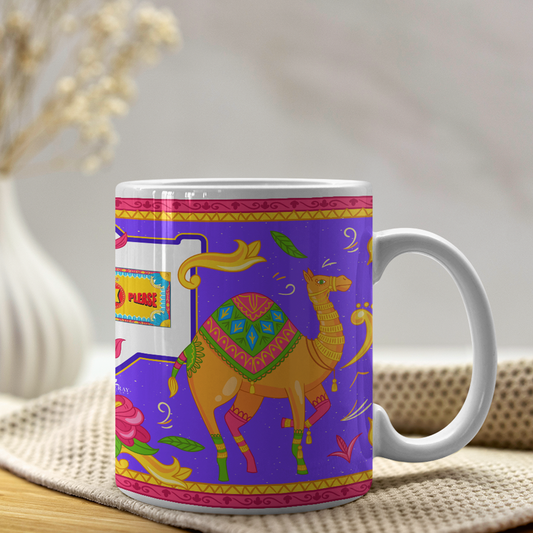 camels truck art coffee mug