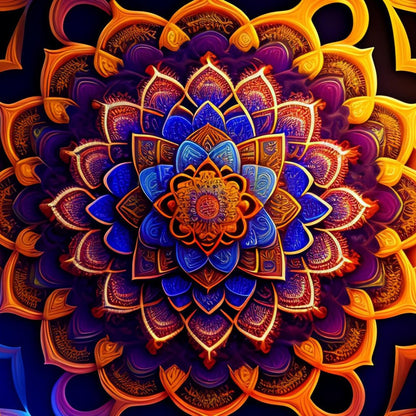 3D Mandala Trivets - Purple Ray Art & Design