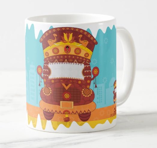 Indian Truck Coffee Mug - Purple Ray Art & Design