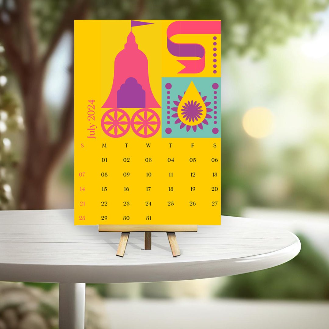 Puri Jagannath Art Calendar 2024 - Purple Ray Art & Design